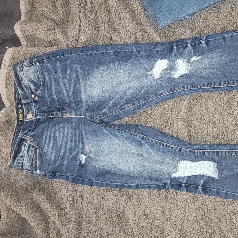 NEW WO TAGS Indigo Rein distressed pants size 9